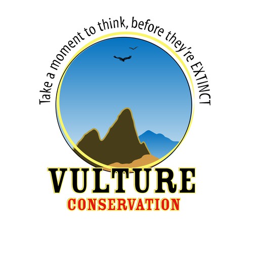 Conservation logo with the title 'Logo concept for vulture conservation'