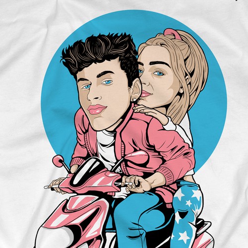 Cool t-shirt with the title 'Cartoon Youtuber Merchandise '