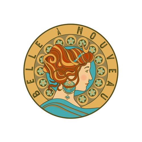 Art Nouveau design with the title 'Logo for Belle à Nouveau'