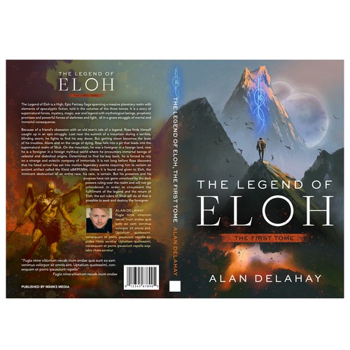 Supernatural book cover with the title 'Book cover contest entry'