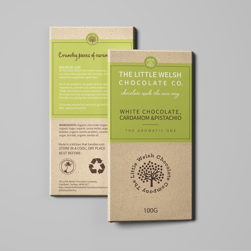 Chocolate packaging with the title 'Elegant and Minimal Chocolate Bar Design'