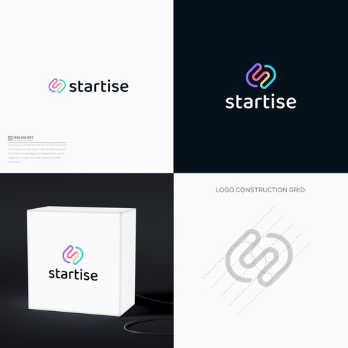 Startup brand with the title 'Modern, memorable, and unique logo for Software company'