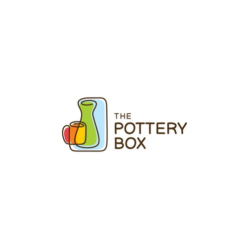 Pottery logo with the title 'Logo concept for The Pottery Box'