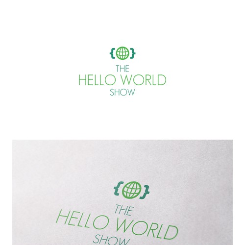 World logo with the title 'Minimal logo design for YouTube channel about coding'