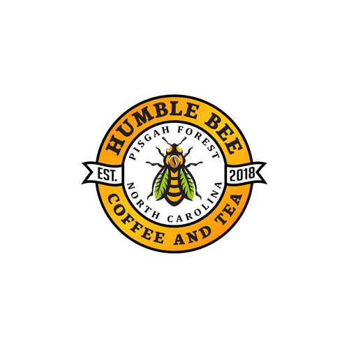 Tea design with the title 'Humble Bee'