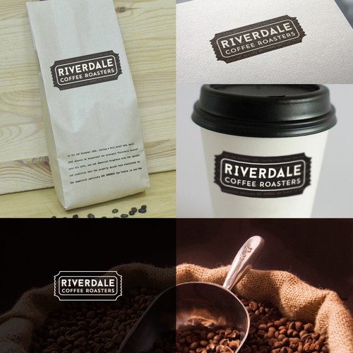 Coffee brand with the title 'Coffee Roasting Company Identity'