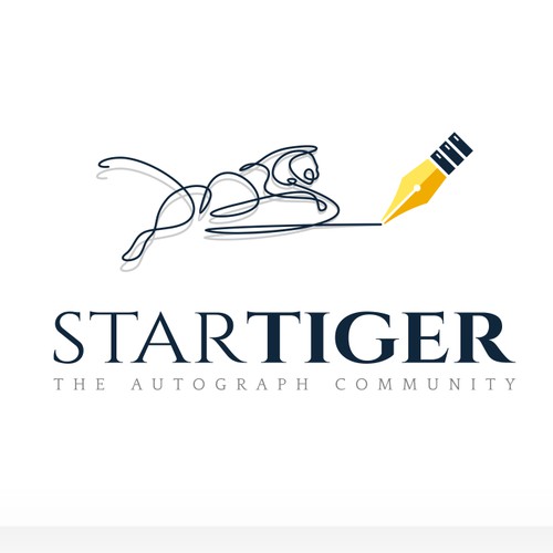 Tiger logo with the title 'Logo for StarTiger'