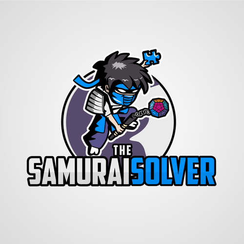 Samurai logo with the title 'Logo for a game shop'