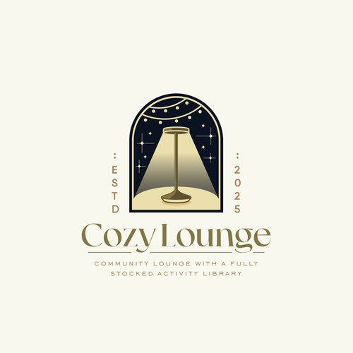 Logo with the title 'Cozy Lounge Logo'