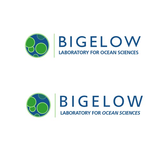 Biology logo with the title 'Logo for Bigelow Laboratory, oceanographic research institution'