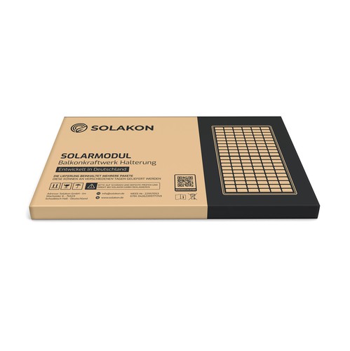 Solar panel design with the title 'Craft product packaging '