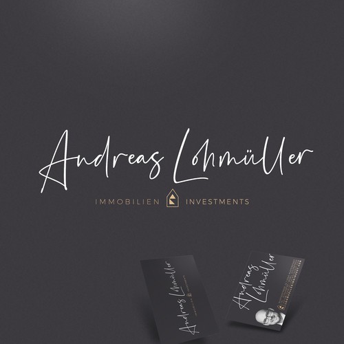 Script brand with the title 'Elegant & down to earth Logo-Design'