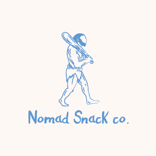 Nomad logo with the title 'Nomad Snack Logo'