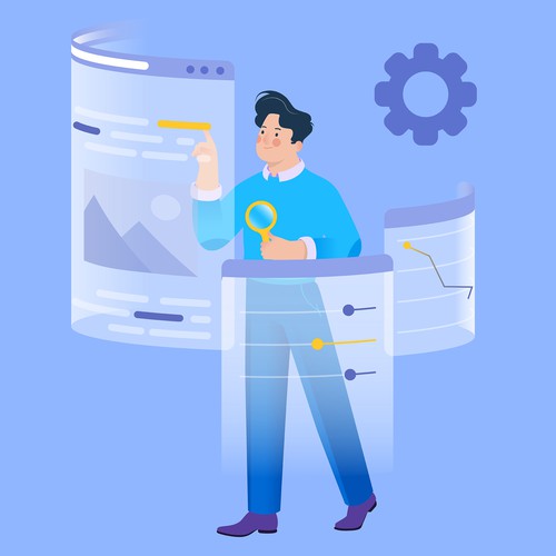 Business artwork with the title 'Illustration '