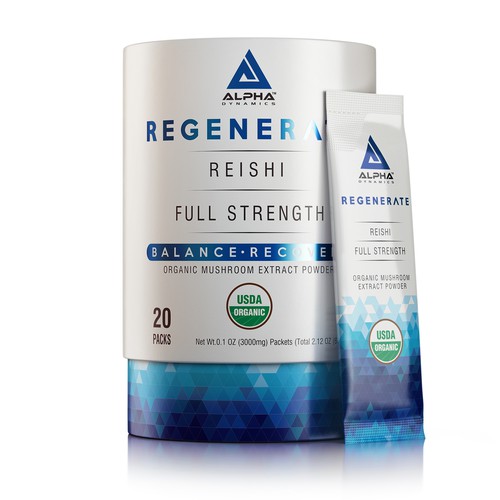 3D rendering design with the title '3D Rendering Of A Supplement Product'