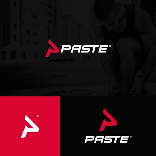 Black and red logo with the title 'Paste Sportwear'