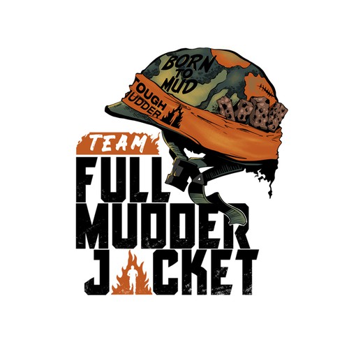 Military t-shirt with the title 'Tough Mudder (Full Mudder Jacket) Design'