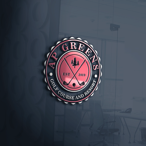 Good logo with the title 'Private golf course'