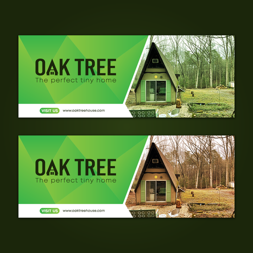 Airbnb design with the title 'Facebook background for 'Oak Tree''
