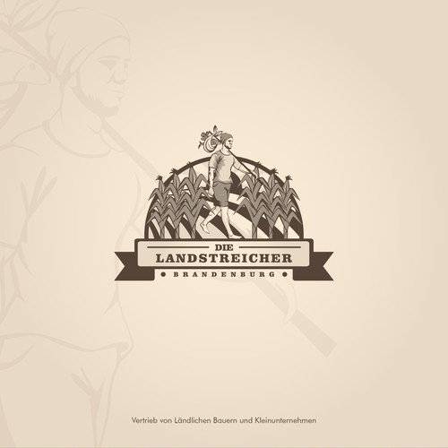Field logo with the title 'Classic logo for Die Landstreicher Brandenburg'