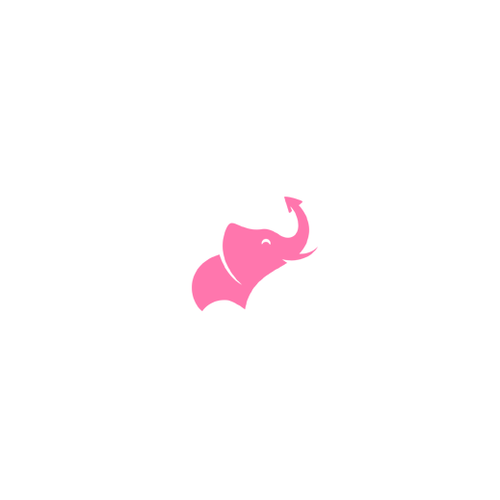 Elephant head logo with the title 'Pink Elephant'