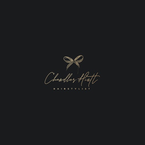 Stylist logo with the title 'Bow logo for classy hairstylist'