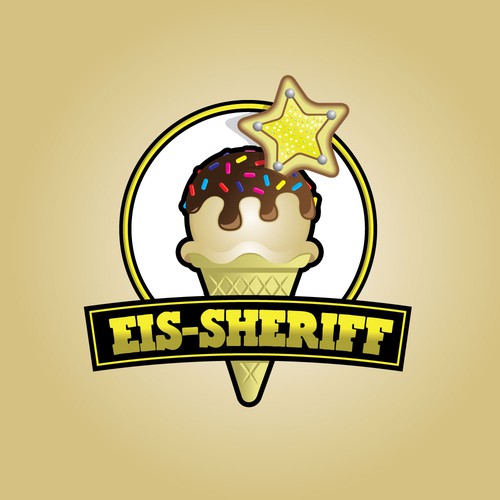 Sheriff design with the title 'Tasty Sheriff Ice cream'