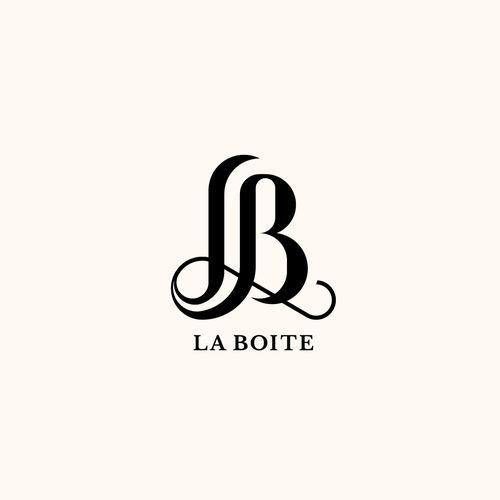 Butterfly design with the title 'La Boite logo design'