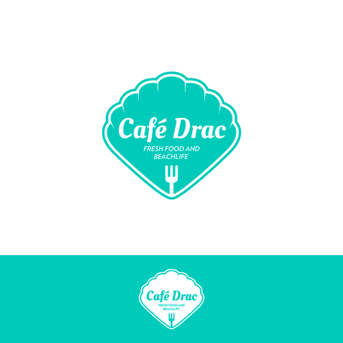 Oyster logo with the title 'Logo for beachrestaurant'