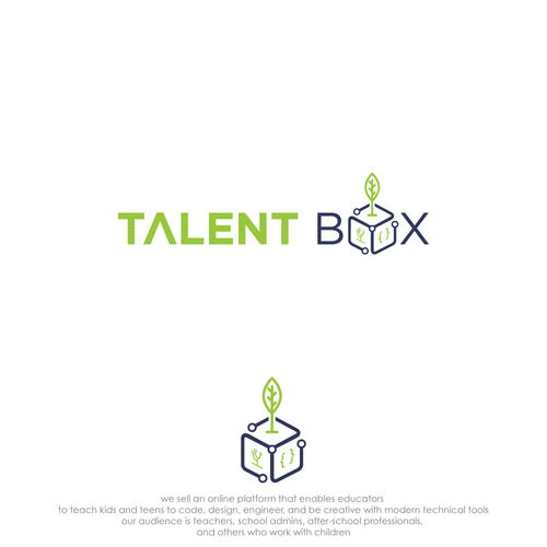 Robotics logo with the title 'Talent Box'