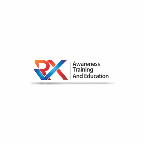 Right design with the title 'logo for Rx Awareness, Training and Education'