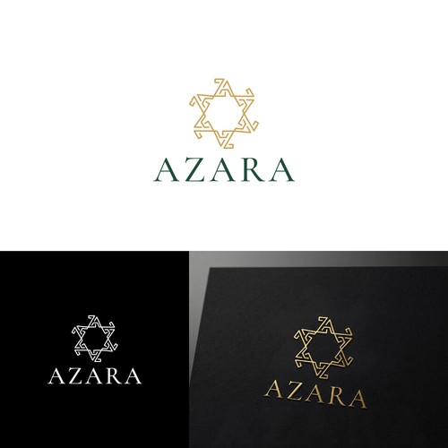 Fashion season logo with the title 'Azara logo concept'
