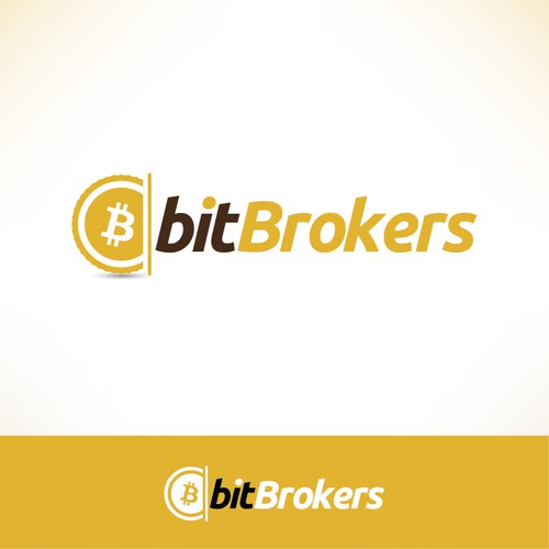 Bitcoin logo with the title 'Please create a simple but sexy logo for our new Bitcoin business'