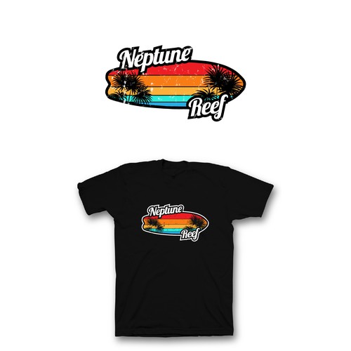 Beach t-shirt with the title 'Neptune Reef t shirt'