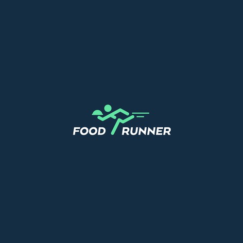 Delivery logo with the title 'Food Runner Logo'