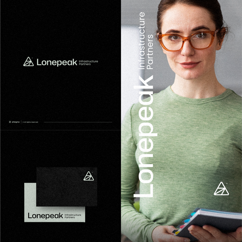 Art design with the title 'Lonepeak'