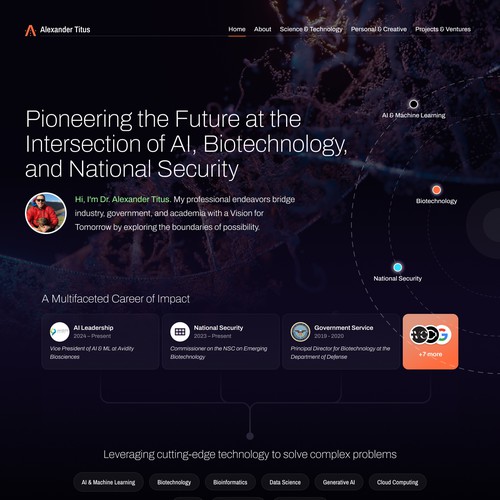 Portfolio website with the title 'Portfolio website'