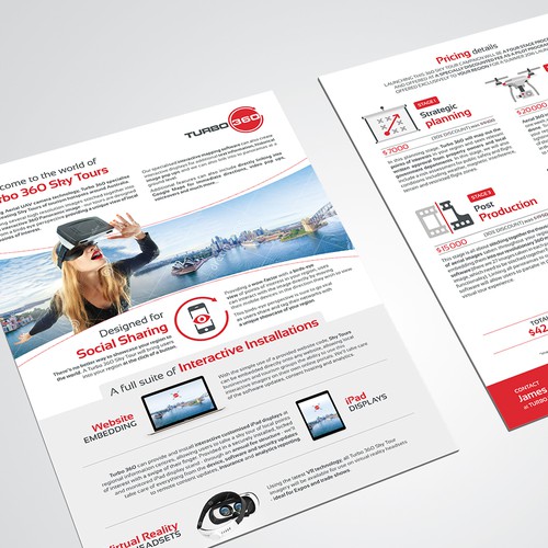 Image design with the title 'Modern flyer design for Turbo360 - Sky Tours'