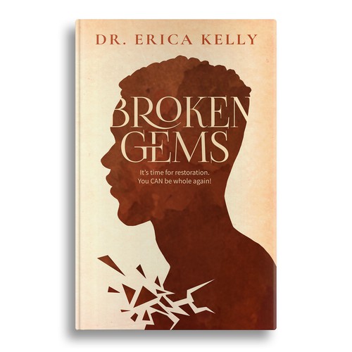 Men design with the title 'Self-help book cover for men of color'