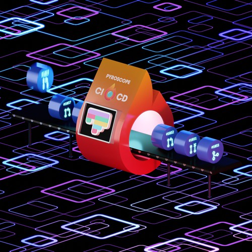 Motion graphics artwork with the title '3D Illustration Design'