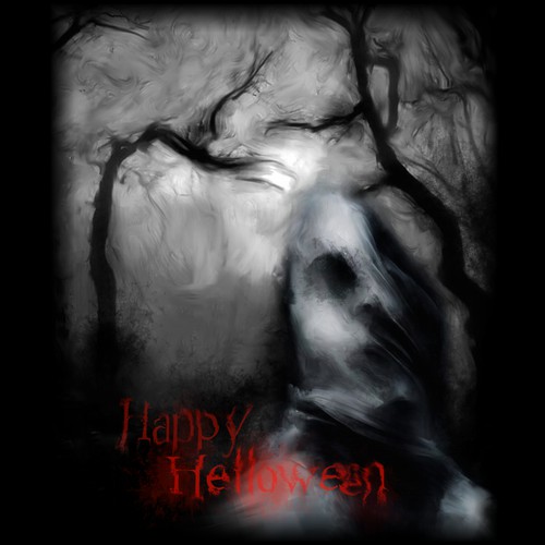 Face t-shirt with the title 'Helloween T-shirt'