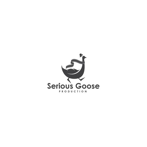 Goose logo with the title 'Seriouse Goose logo concept'