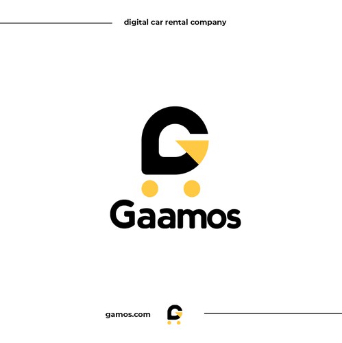 Ride logo with the title 'Gaamos app car'