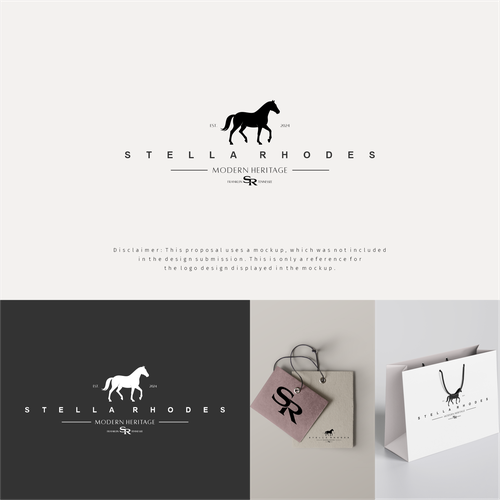 Horse design with the title ' luxury women’s boutique'
