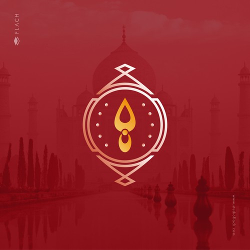 Indian design with the title 'Modern sophisticated logo design for an Indian supermarket.'