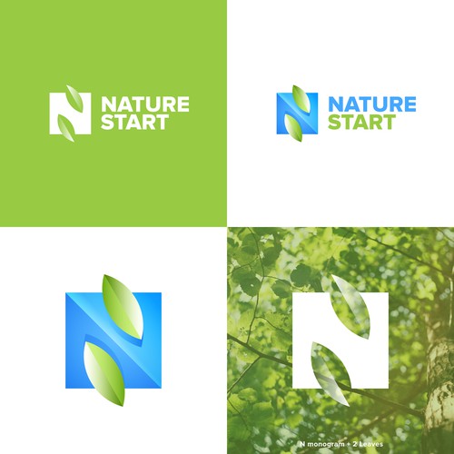 N logo with the title 'N Monogram Logo'