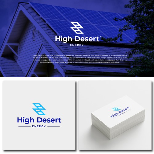 Solar logo with the title 'High Desert Energy (HDE)'