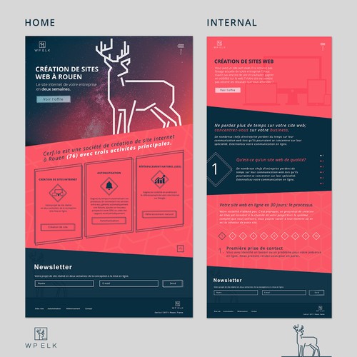 Home website with the title 'Home for a Digital Agency'