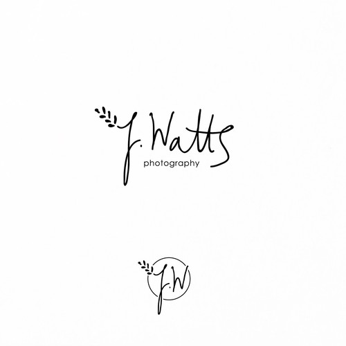 Lovely logo with the title 'Organic Photography Logo'