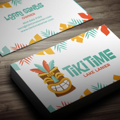 Tiki design with the title 'Tiki Time'